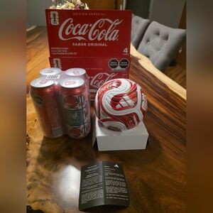Adidas Trionda Mini Soccer Ball with Coca-Cola World Cup Mexico Special Editon
